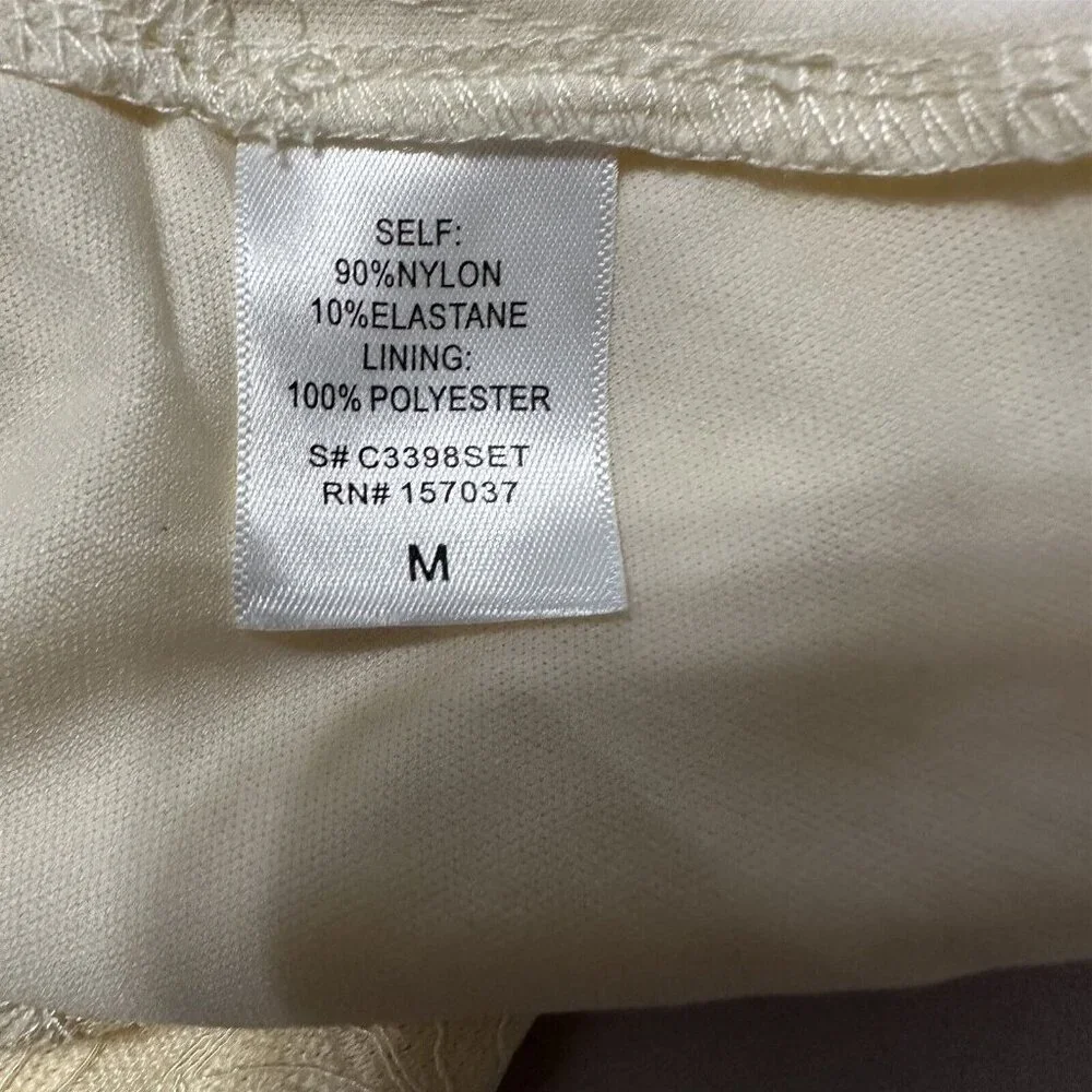 Medusa Skirt Lace Cream Beige Medium Mini Short New